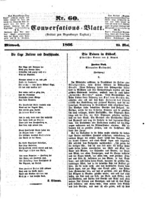 Regensburger Conversations-Blatt (Regensburger Tagblatt) Mittwoch 23. Mai 1866