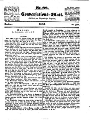 Regensburger Conversations-Blatt (Regensburger Tagblatt) Freitag 27. Juli 1866