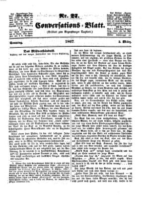 Regensburger Conversations-Blatt (Regensburger Tagblatt) Sonntag 3. März 1867