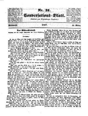 Regensburger Conversations-Blatt (Regensburger Tagblatt) Mittwoch 13. März 1867