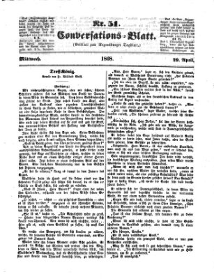 Regensburger Conversations-Blatt (Regensburger Tagblatt) Mittwoch 29. April 1868