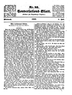 Regensburger Conversations-Blatt (Regensburger Tagblatt) Mittwoch 8. Juli 1868
