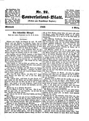 Regensburger Conversations-Blatt (Regensburger Tagblatt) Mittwoch 3. März 1869