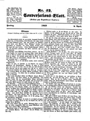 Regensburger Conversations-Blatt (Regensburger Tagblatt) Freitag 9. April 1869