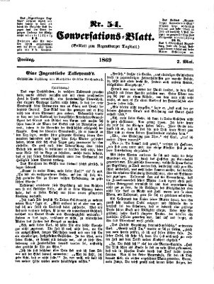 Regensburger Conversations-Blatt (Regensburger Tagblatt) Freitag 7. Mai 1869
