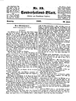 Regensburger Conversations-Blatt (Regensburger Tagblatt) Sonntag 20. Juni 1869
