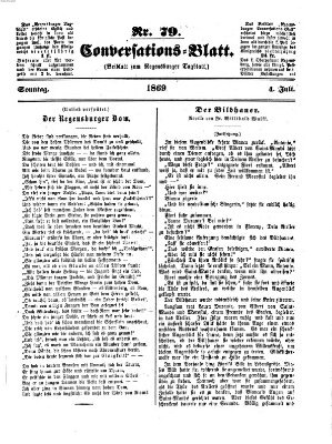 Regensburger Conversations-Blatt (Regensburger Tagblatt) Sonntag 4. Juli 1869
