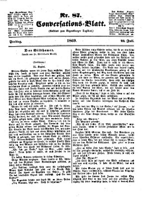 Regensburger Conversations-Blatt (Regensburger Tagblatt) Freitag 23. Juli 1869