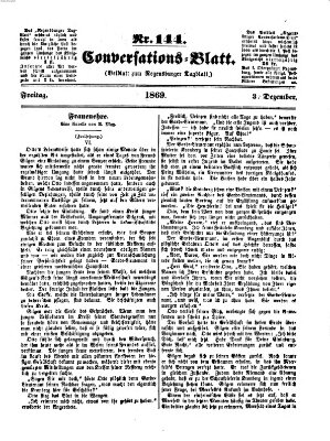 Regensburger Conversations-Blatt (Regensburger Tagblatt) Freitag 3. Dezember 1869