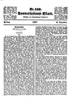 Regensburger Conversations-Blatt (Regensburger Tagblatt) Freitag 17. Dezember 1869