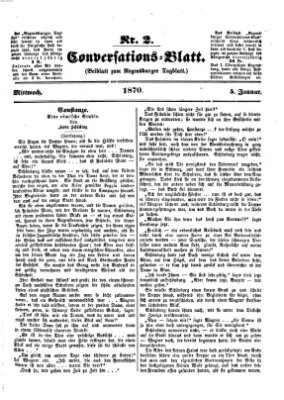 Regensburger Conversations-Blatt (Regensburger Tagblatt) Mittwoch 5. Januar 1870