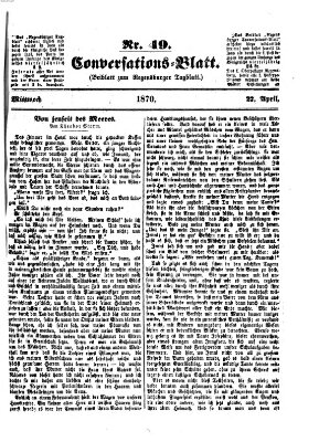 Regensburger Conversations-Blatt (Regensburger Tagblatt) Mittwoch 27. April 1870