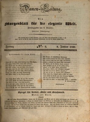 Damen-Zeitung Freitag 8. Januar 1830