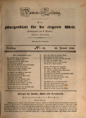 Damen-Zeitung Dienstag 19. Januar 1830