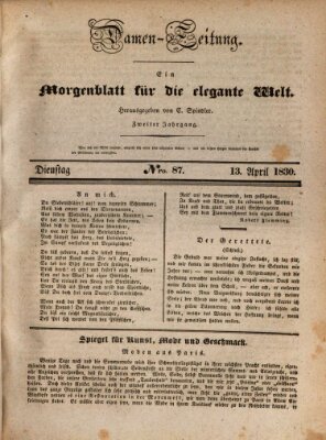 Damen-Zeitung Dienstag 13. April 1830