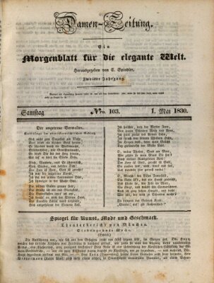 Damen-Zeitung Samstag 1. Mai 1830