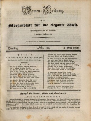 Damen-Zeitung Dienstag 4. Mai 1830