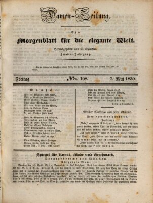 Damen-Zeitung Freitag 7. Mai 1830