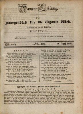 Damen-Zeitung Mittwoch 9. Juni 1830