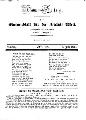 Damen-Zeitung Montag 5. Juli 1830