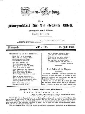 Damen-Zeitung Mittwoch 28. Juli 1830