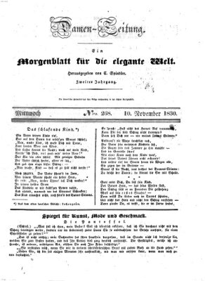 Damen-Zeitung Mittwoch 10. November 1830