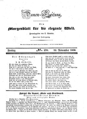 Damen-Zeitung Freitag 12. November 1830