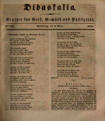 Didaskalia Sonntag 8. Mai 1842