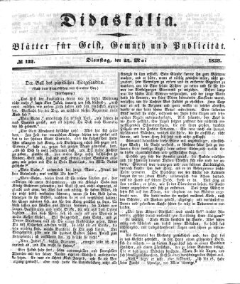 Didaskalia Dienstag 24. Mai 1853