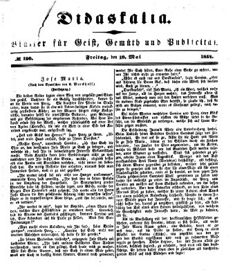 Didaskalia Freitag 19. Mai 1854