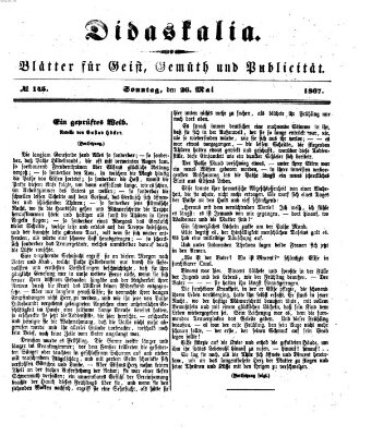 Didaskalia Sonntag 26. Mai 1867
