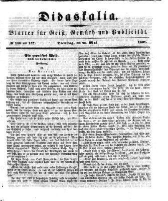 Didaskalia Dienstag 28. Mai 1867