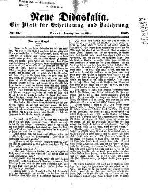 Neue Didaskalia (Pfälzer) Sonntag 29. März 1857