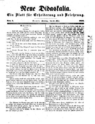 Neue Didaskalia (Pfälzer) Sonntag 30. Mai 1858