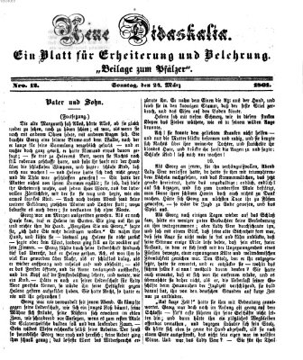Neue Didaskalia (Pfälzer) Sonntag 24. März 1861
