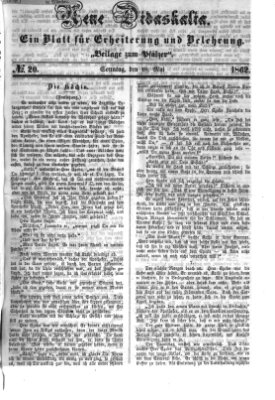Neue Didaskalia (Pfälzer) Sonntag 18. Mai 1862