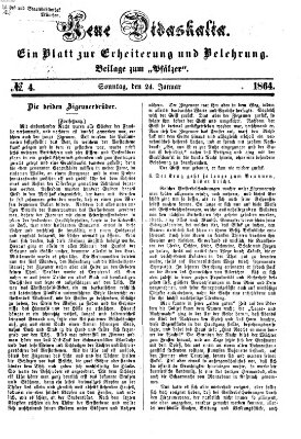 Neue Didaskalia (Pfälzer) Sonntag 24. Januar 1864