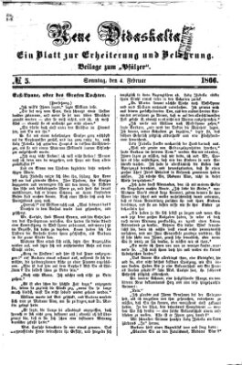 Neue Didaskalia (Pfälzer) Sonntag 4. Februar 1866