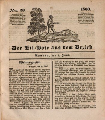 Der Eil-Bote aus dem Bezirk (Der Eilbote) Samstag 8. Juni 1833