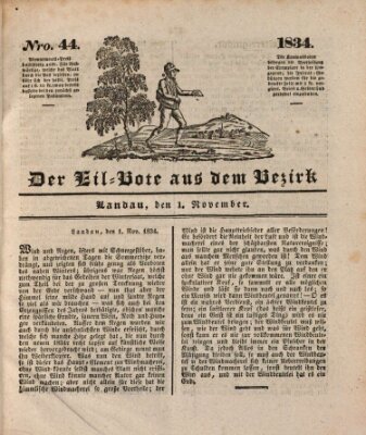 Der Eil-Bote aus dem Bezirk (Der Eilbote) Samstag 1. November 1834