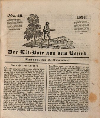 Der Eil-Bote aus dem Bezirk (Der Eilbote) Samstag 15. November 1834