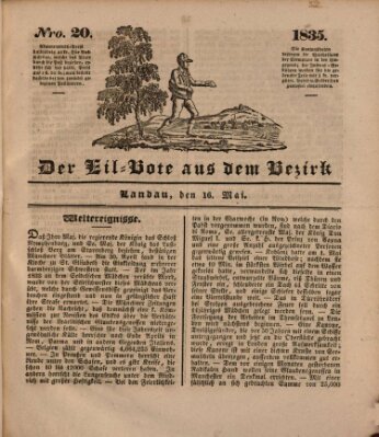 Der Eil-Bote aus dem Bezirk (Der Eilbote) Samstag 16. Mai 1835