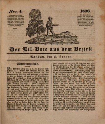 Der Eil-Bote aus dem Bezirk (Der Eilbote) Samstag 23. Januar 1836