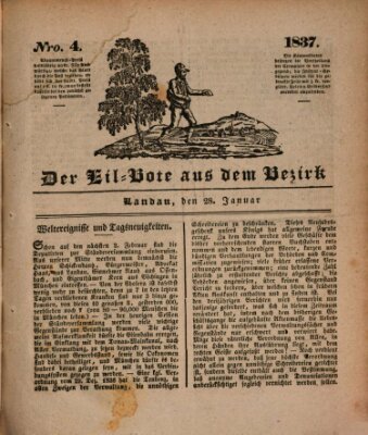 Der Eil-Bote aus dem Bezirk (Der Eilbote) Samstag 28. Januar 1837