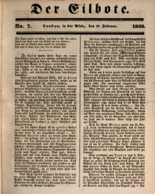 Der Eilbote Samstag 17. Februar 1838