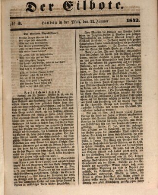 Der Eilbote Samstag 22. Januar 1842