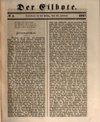 Der Eilbote Samstag 30. Januar 1847
