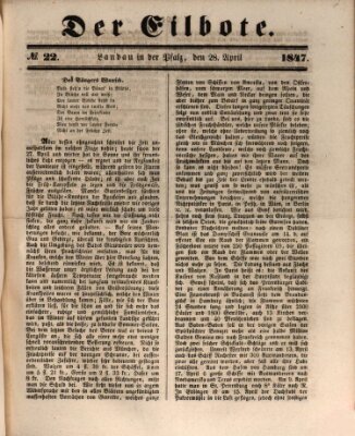 Der Eilbote Mittwoch 28. April 1847
