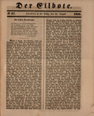 Der Eilbote Sonntag 20. August 1848