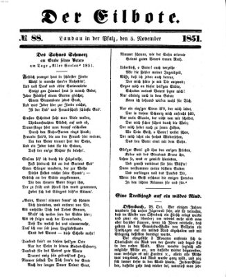 Der Eilbote Mittwoch 5. November 1851